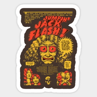 jumpin jack flash oz magazine graphic Sticker